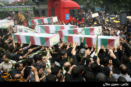 تشییع پیکر 92 شهید دفاع مقدس 2 + تصاوير