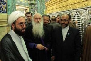 رهبر مسیحیان گرجستان در حرم حضرت معصومه