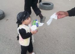 كوچكترين خادم الزوار پياده روي اربعين حسيني‎ + عکس