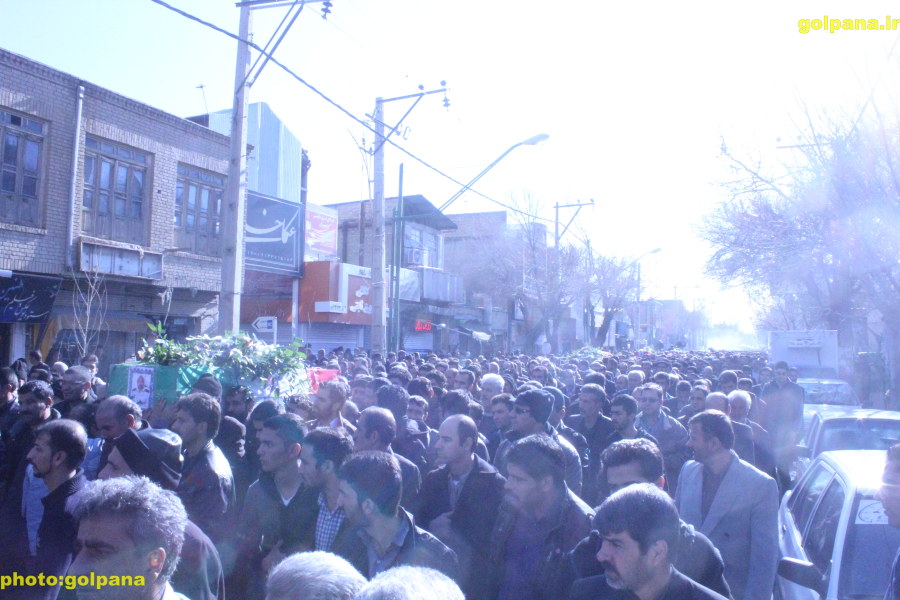 مردم گلپایگان با حضور بی سابقه در مراسم تشییع پیکرهای مطهر شهدای حادثه گلپایگان حماسه آفریدند