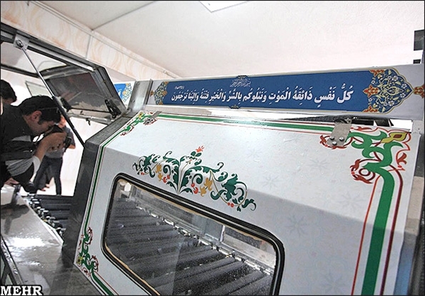 شست‌وشوی اتوماتیک اموات توسط دستگاه‌های چینی!+عکس