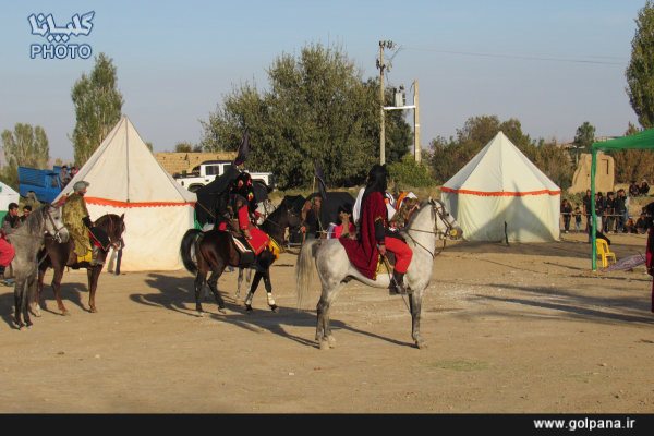 برگزاری مراسم شبیه خوانی در سعیدآباد گلپایگان در قاب تصویر