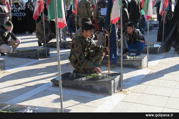 مراسم بیعت با شهیدان در گلپایگان/ تصاویر