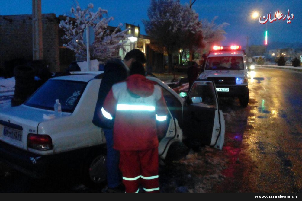 بستن کمربند جان سرنشین پراید را نجات داد