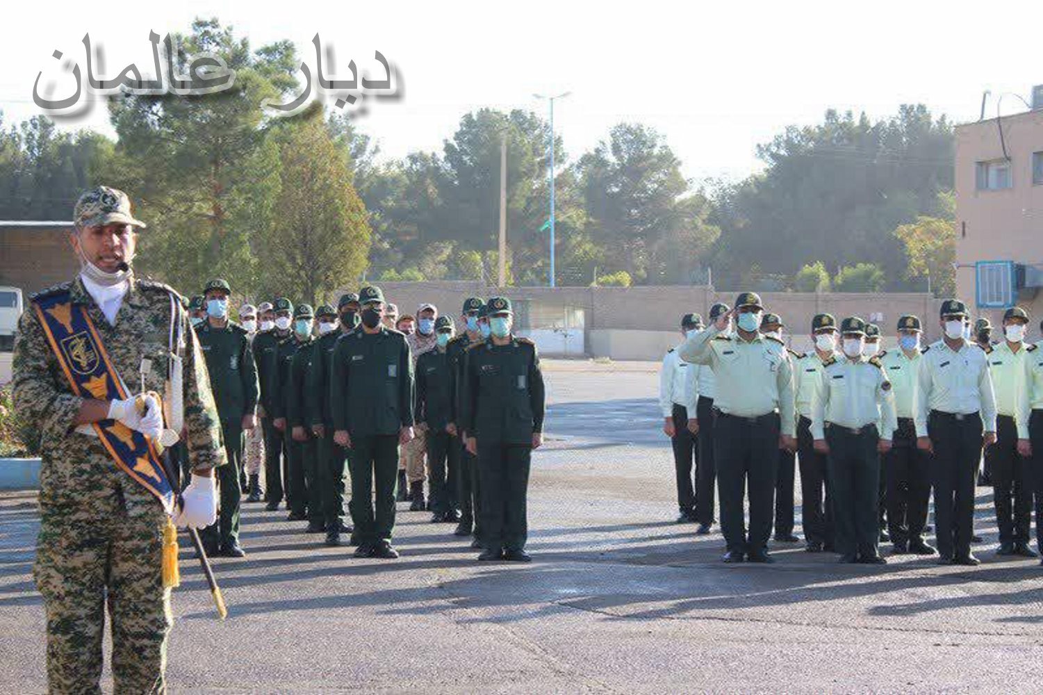 صبحگاه مشترک هفته دفاع مقدس/ گلپایگان